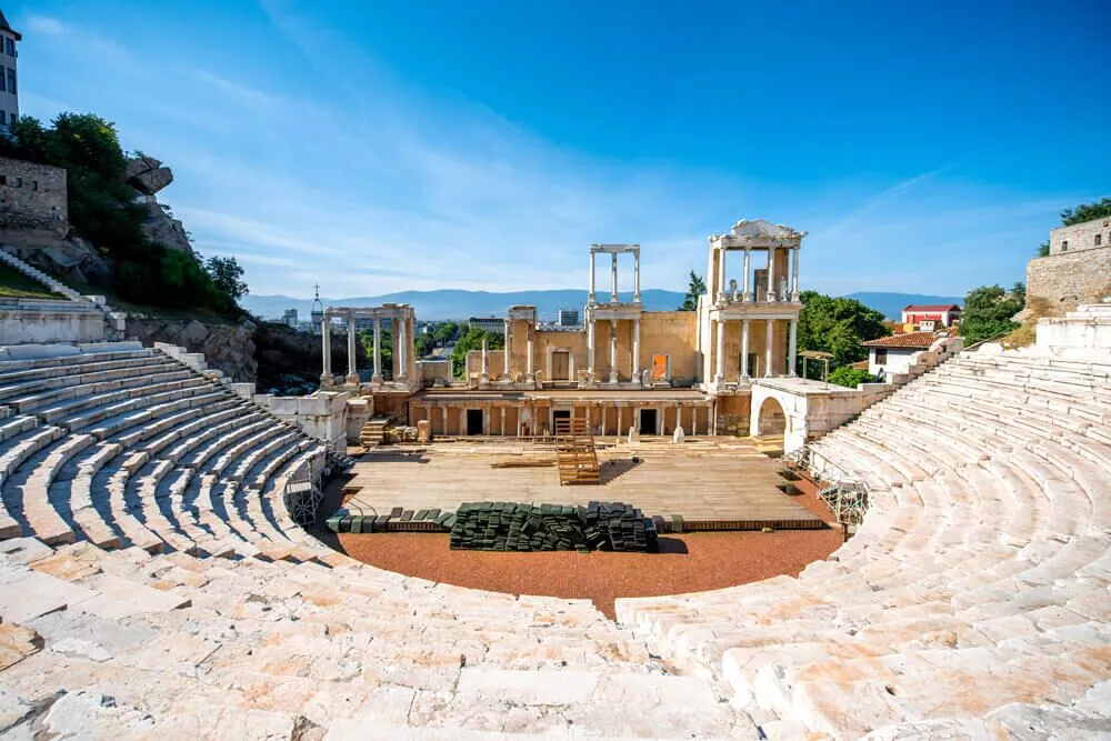 Roman theatre in Plovdiv, Bulgaria
