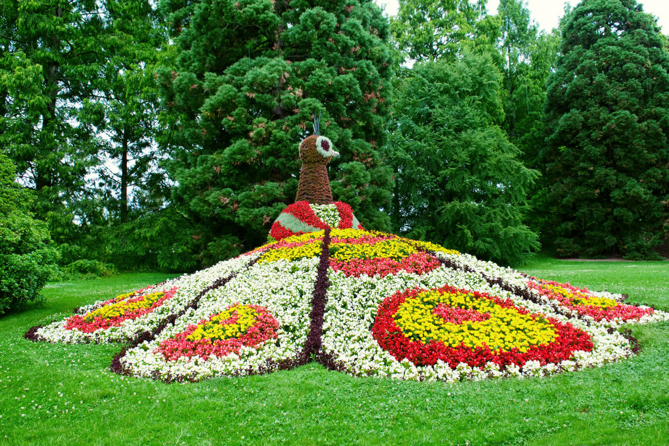 germany-island-mainau-flower-peacock-sculpture