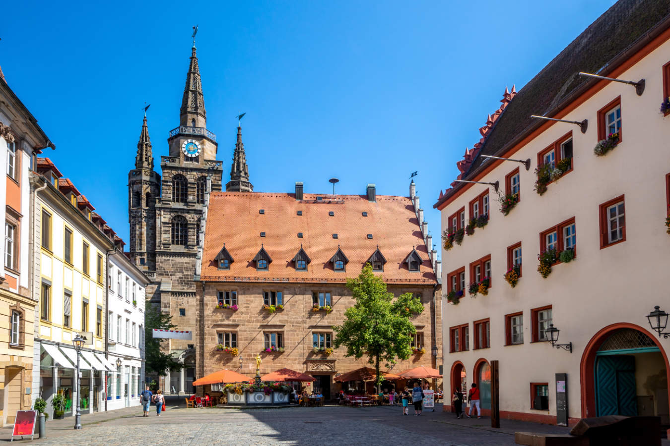 Historical city of Ansbach, Germany