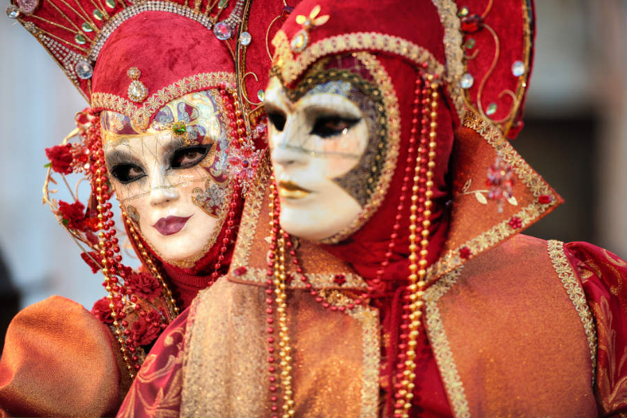 Venice, carnival masks, Italy